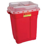 BD Sharps Container, Red Base, 26.25 H x 20 W x 14.75 D in, 19 gal., 305666, Pack of 1