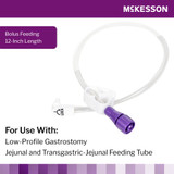 McKesson Bolus Enteral Feeding Extension Tube Set 12 Inch, EnFit, Secure Lock Right Angle Connector and Clamp, NonSterile, 194-0124-12, Box of 5