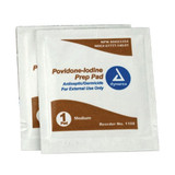 First Aid Only PVP Prep Pad 10% Strength Povidone Iodine Individual Packet Medium NonSterile, 12-015-004, Case of 60