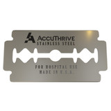 Double Edge Prep Blade AccuThrive 3 Facet Edge, Stainless Steel, 0.004 Inch Thick AVBL-3001-0000 Case of 1000