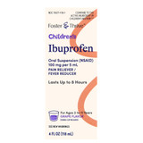 Foster & Thrive Children's Pain Relief 100 mg / 5 mL Strength Ibuprofen Oral Suspension 4 oz., 70677111801, Bottle of 1