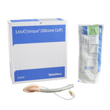 Straight Laryngeal Mask LMA Unique (Silicone Cuff) 20 mL Cuff Size 3 Single Patient Use 105200-000030 Box of 10