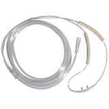 Nasal Cannula with Ear Cushion Adult Curved Prongs 7 Foot Tubing, RES1107EC, Pack of 1