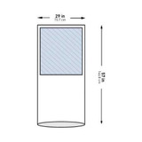 Mayo Stand Cover McKesson 29.5 x 57 Inch Mayo Stand 16-I80-13106-S Pack of 1 16-I80-13106-S McKesson 1130799_PK