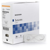 McKesson McKesson Absorbable Suture with Needle, Size 3 - 0, 30'' Suture, 1-Needle, Black, Needle Length 26 mm, 1/2 Circle, Taper Point Needle, Box of 1