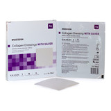 McKesson Silver Collagen Dressing 4 X 4 Inch Square Sterile, 16-1862, Box of 10