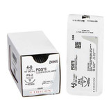 Absorbable Suture with Needle PDS™ II Polydioxanone PS-2 3/8 Circle Precision Reverse Cutting Needle Size 4 - 0 Monofilament Z496G Box of 12 Z496G PDS™ II 128261_BX