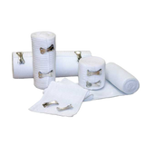 Elastic Bandage Economy 6 Inch x 5 Yard Clip Detached Closure Tan NonSterile Standard Compression 50-65 Case of 50