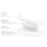 Excel SAP Super Absorbent Dressing Silicone Adhesive 6 X 7 Inch Square, MP00791, Pack of 1