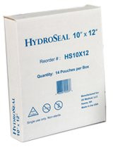 HydroSeal IV Site Barrier Protector 10 X 12 Inch Rectangle NonSterile, HS10X12, Box of 14