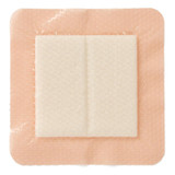 Optifoam Gentle EX Foam Dressing 4 X 4 Inch With Border Waterproof Backing Silicone Face and Border Square Sterile, MSCEX44EP, Case of 100