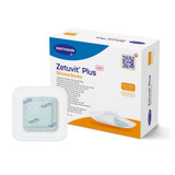 Zetuvit Plus Silicone Border Super Absorbent Dressing Silicone Adhesive 3 X 3 Inch Square, 413900, Box of 10