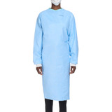Surgical Gown with Towel Aero, Blue, L, Blue, Sterile, AAMI Level 3, 41733 Pack of 1