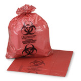 McKesson Biohazard Waste Bag Biohazard Symbol / Infectious Waste 7 to 10 gal. Red 24 X 24 Inch, 03-5700, Case of 500