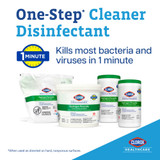 Clorox Healthcare Surface Disinfectant Cleaner Premoistened Hydrogen Peroxide Based Manual Pull Wipe 185 Count Pouch Unscented NonSterile, 30827, Case of 2