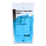 Utility Glove Medium Flock Lined Latex / Nitrile Blue 13 Inch Straight Cuff NonSterile, 5789016, Pair of 1
