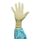 Biogel PI Surgical Glove Size 7.5 Sterile Polyisoprene Standard Cuff Length Micro-Textured Ivory Chemo Tested, 40875, Case of 200