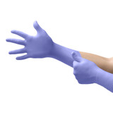 Supreno EC Exam Glove Large NonSterile Nitrile Extended Cuff Length Textured Fingertips Blue Chemo Tested / Fentanyl Tested, SEC-375-L, Case of 500