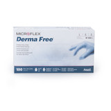 Derma Free Exam Glove Large NonSterile Vinyl Standard Cuff Length Smooth Clear Not Rated, DF-850-L, Box of 100
