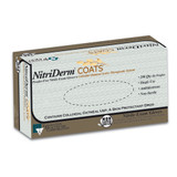 NitriDerm COATS Exam Glove Large NonSterile Nitrile Standard Cuff Length Fully Textured White Chemo Tested, 125302, Box of 200