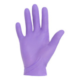Purple Nitrile Exam Glove Medium Sterile Single Nitrile Standard Cuff Length Textured Fingertips Purple Chemo Tested, 52102, Case of 400