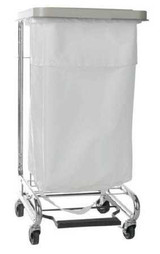 Hamper Stand McKesson Surgery Soiled Linen Rectangular Opening 30 to 33 gal. Capacity Foot Pedal Self-Closing Lid 03-159500 Pack of 1 03-159500 McKesson 379479_EA