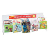 Sticker Dispenser Clear Acrylic Manual 4-5 Roll Surface Mount LR Pack of 1 LR SmileMakers 896607_EA