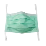 Surgical Mask Fog Shield® Anti-fog Tape Pleated Tie Closure One Size Green NonSterile ASTM Level 1 Adult 15212 Box of 50 