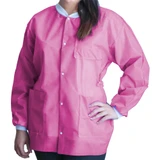 Lab Jacket FitMe Bubblegum Pink S Hip Length 3-Layer SMS UGJ-6510-S Case of 50