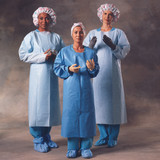 Protective Procedure Gown Halyard One Size, Blue, 69600 Case of 100