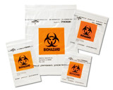 Specimen Transport Bag with Document Pouch 6 x 9'' Zip Closure Biohazard Symbol / Storage Instructions NonSterile DYND30261 Case of 1000