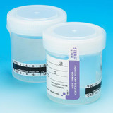 Specimen Container with Temperature Strip 57 x 73 mm 90 mL (3 oz.) Screw Cap Patient Information Sterile 6236 Case of 300