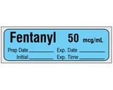 Shamrock Syringe Label FENTANYL 50 mcg, 0.5 x 1 in, SA-2420-EXP-PRE, Roll of 1