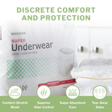 McKesson Absorbent Underwear Pull On with Tear Away Seams Adult 2X-Large Unisex Disposable Moderate Absorbency, UW33847, Case of 48