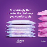 Always Discreet Bladder Control Pad 9.4 Inch Length Light Absorbency Super Absorbent Core Size 3, 03700088658, Pack of 30
