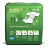 FitRight Plus Incontinence Brief Adult Large Unisex Disposable Moderate Absorbency, FITPLUSLG, Case of 80