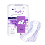 Seni Lady Ultimate Bladder Control Pad 16-1/2 Inch Length Heavy Absorbency Super Absorbent Core One Size Fits Most, S-7P26-PS1, Case of 208