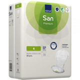 Abena San Premium Bladder Control Pad 7.8 X 16.5 Inch Moderate Absorbency Fluff / Polymer Core Size 4, 1000021306, Case of 270