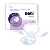 Seni Shaped Night Pads Incontinence Liner 27 Inch Length Heavy Absorbency Super Absorbent Core One Size Fits Most, S-PL08-PS1, Case of 48