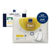 Abena San Premium Incontinence Liner 14.1 X 24.8 Inch Heavy Absorbency Fluff / Polymer Core Size 7, 1000021309, Case of 120