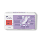 Seni Lady Moderate Bladder Control Pad 11 Inch Length Moderate Absorbency Super Absorbent Core One Size Fits Most, S-4P26-PS1, Pack of 26