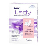 Bladder Control Pad Seni® Lady Light 7.3 Inch Length Light Absorbency Superabsorbant Core One Size S-1L36-PS1 Pack of 36 S-1L36-PS1 Seni® Lady Light 1222533_PK