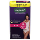 Depend Night Defense Absorbent Underwear Waistband Style Adult Small Female Disposable Heavy Absorbency, 51701, Case of 64
