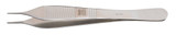 Dressing Forceps Miltex Adson 4-3/4 Inch Length OR Grade German Stainless Steel NonSterile NonLocking Thumb Handle Straight Serrated Tip 6-118 Pack of 1