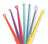 Ear Curette ControLoop Shapleigh 6'' Length Round Handle 4 mm Tip Curved Triangular Loop Tip 2999 Box of 50