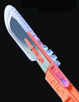 Safety Scalpel Personna Plus® No. 11 Polymer Coated Stainless Steel / Plastic Classic Grip Handle Sterile Disposable 73-0611 Box of 10 73-0611 Personna Plus® 682197_BX