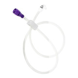 McKesson Bolus Enteral Feeding Extension Tube Set 24 Inch, EnFit, Secure Lock Right Angle Connector and Clamp, NonSterile, 194-0124-24, Box of 5