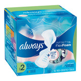Always Infinity with Flex Foam Feminine Pad Maxi with Wings Super Absorbency, 10037000117145, Box of 16