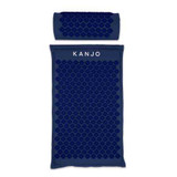 Kanjo Accupressure Mat Set Navy Blue Cotton-Linen Fabric / Memory Foam / Plastic Mat: 17 x 28 Inch / Pillow: 6 x 14 Inch KANNAVM Case of 9 KANNAVM Kanjo 1236431_CS