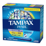 Tampax Pearl Tampon Light / Regular / Super Absorbency Plastic Applicator Individually Wrapped, 07301071133, Box of 1